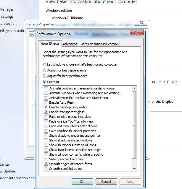 improve pc perfromance disable animatiions